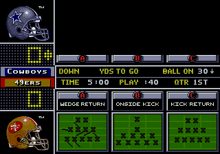 Prime Time NFL Football starring Deion Sanders screenshot 2 for Sega Genesis